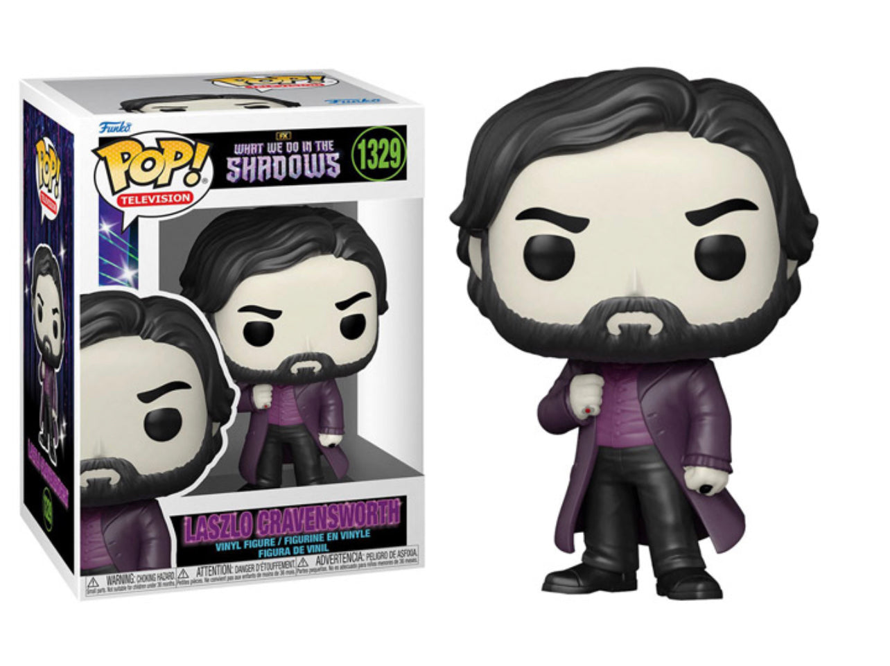 Funko Pop! What We Do In The Shadows Laszlo Gravensworth 1329 + Free Protector