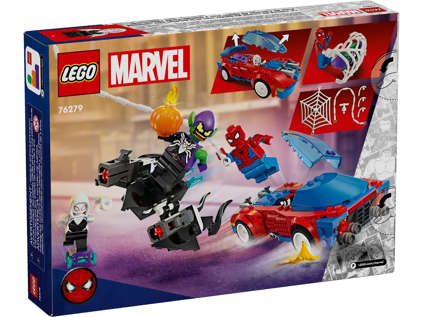 Marvel Spider-Man Race Car & Venom Green Goblin 76279 Official LEGO Set