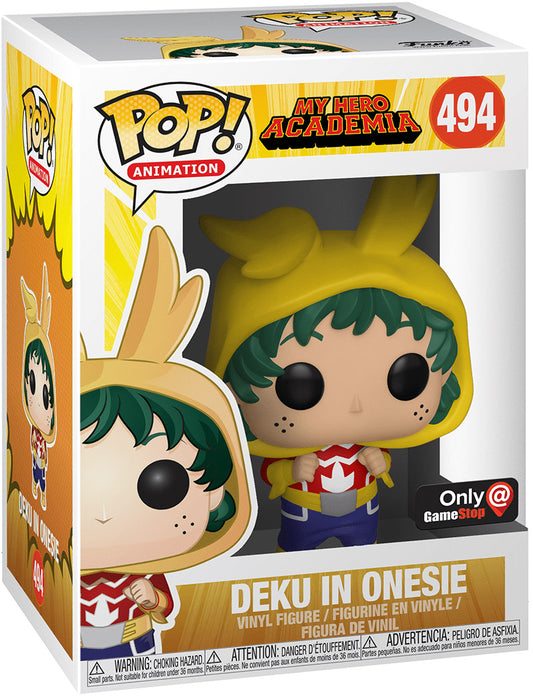 Funko Pop! My Hero Acadrmia - Deku in Onesie 494 GameStop Exclusive + Free Protector (VAULTED)