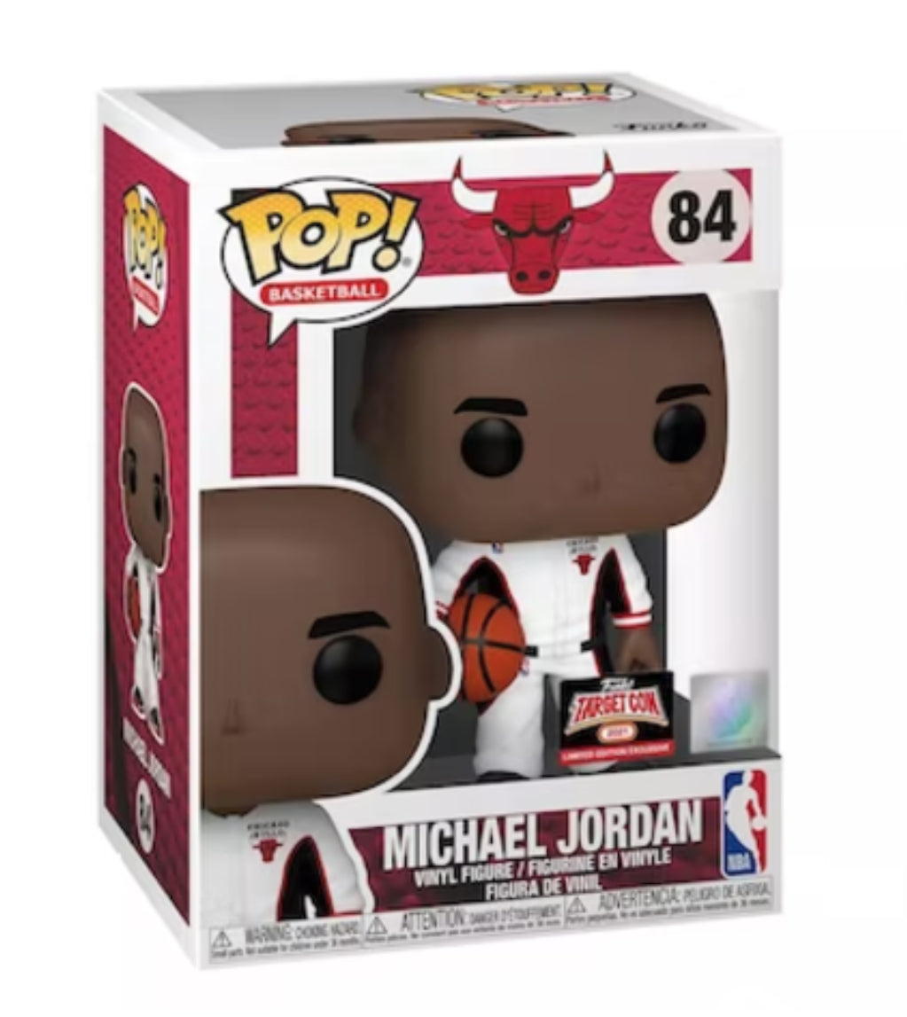 Funko Pop! NBA Basketball Chicago Bulls Michael Jordan 84 Funko 2021 Target Con Exclusive + Free Protector