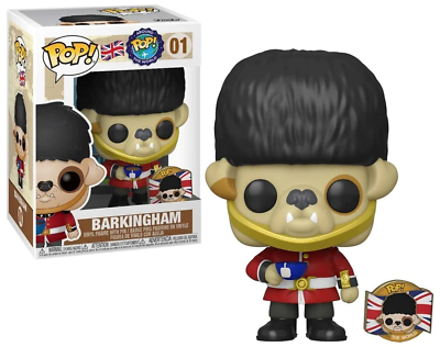 Funko Pop! Around The World United Kingdom - Barkingham 01 (VAULTED) + Free Protector