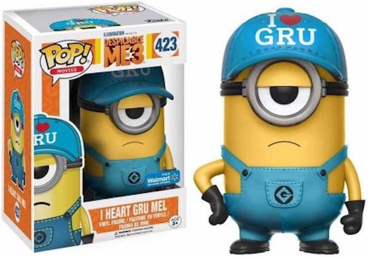 Funko Pop! Illumination Presents Despicable Me 3 - I Heart Gru Mel 423 Walmart Exclusive (VAULTED) + Free Protector