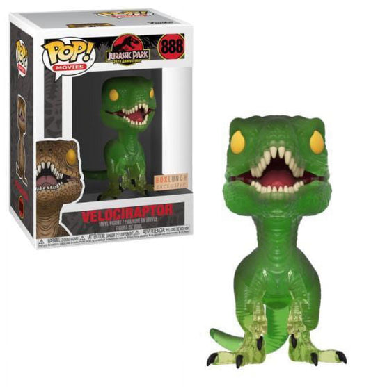 Funko Pop! Jurassic Park 35th Anniversary - Velociraptor 888 BoxLunch Exclusive (VAULTED) + Free Protector