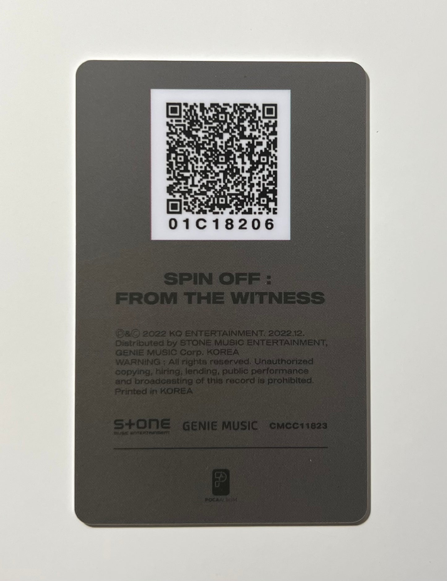 K-pop Ateez Spin Off : From The Witness (Pocaalbum) Z Ver. SEONGHWA Official Photocard