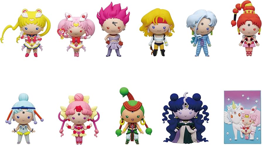 Sailor Moon Series 9 Mystery 3D Foam Figural Bag Clip (One Variation Chosen at Random)