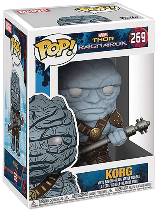 Funko Pop! Marvel Thor Ragnarok : Korg 269 + Pop Protector