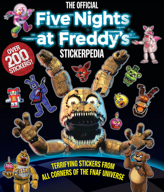 The Official Five Nights at Freddy’s FNAF Stickerpedia Book - OVER 200 Stickers