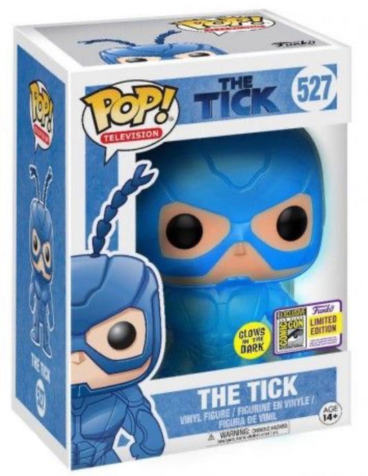 Funko Pop! The Tick 527 Glows in the Dark Funko 2017 San Diego Comic Con Exclusive + Free Protector