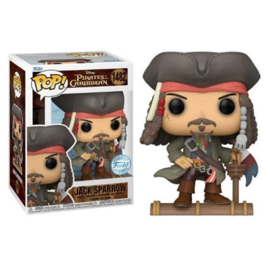 Funko Pop! Disney Pirates Of The Caribbean - Jack Sparrow 1483 Funko Special Edition + Free Protector