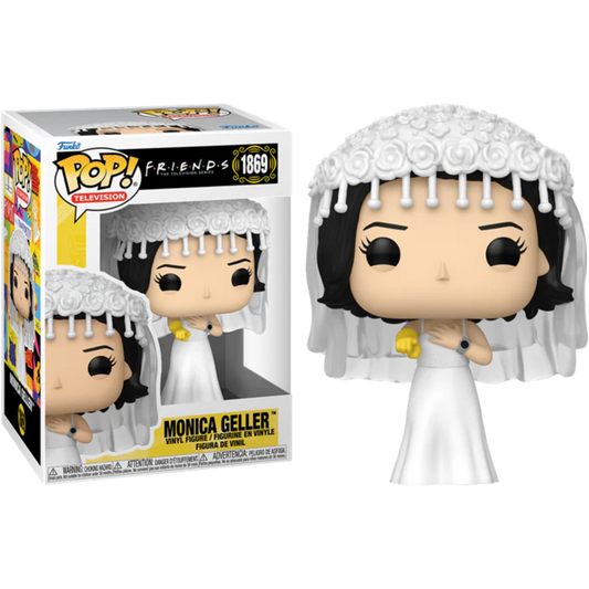 Friends Monica Geller WEDDING DRESS Funko Pop! Vinyl Figure #1869 + Protector