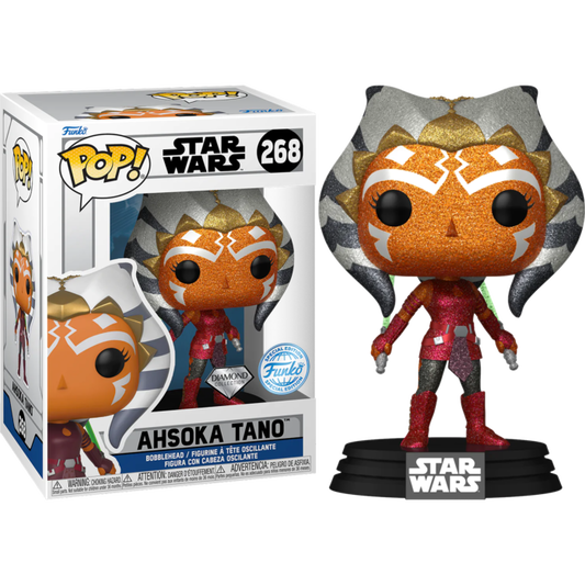Funko Pop! Star Wars - Ahsoka Tano 268 Diamond Collection Funko Special Edition + Free Protector