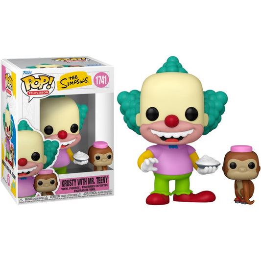 Funko Pop! The Simpsons - Krusty with Mr. Teeny 1741 Figure + Pop Protector