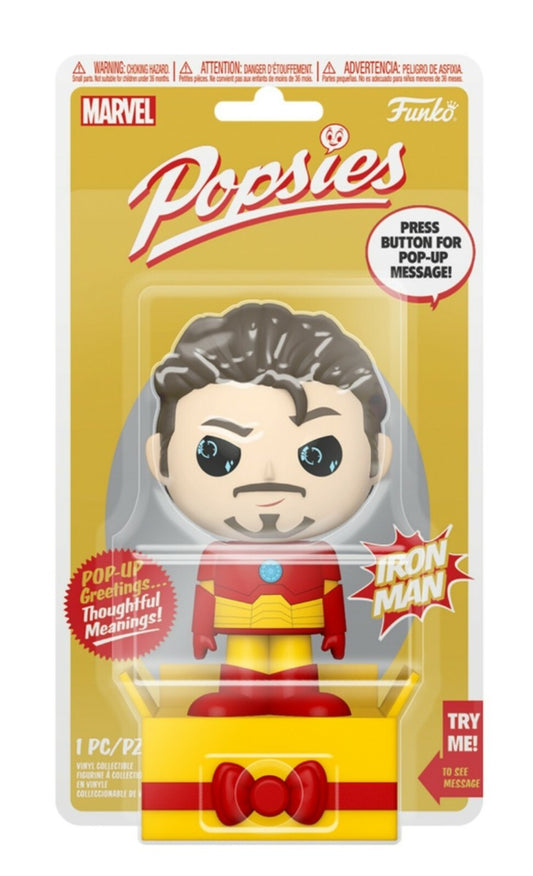 Funko Popsies: Marvel - Iron Man Pop Up Message : You’re The Real Hero Figure (Box Wear)