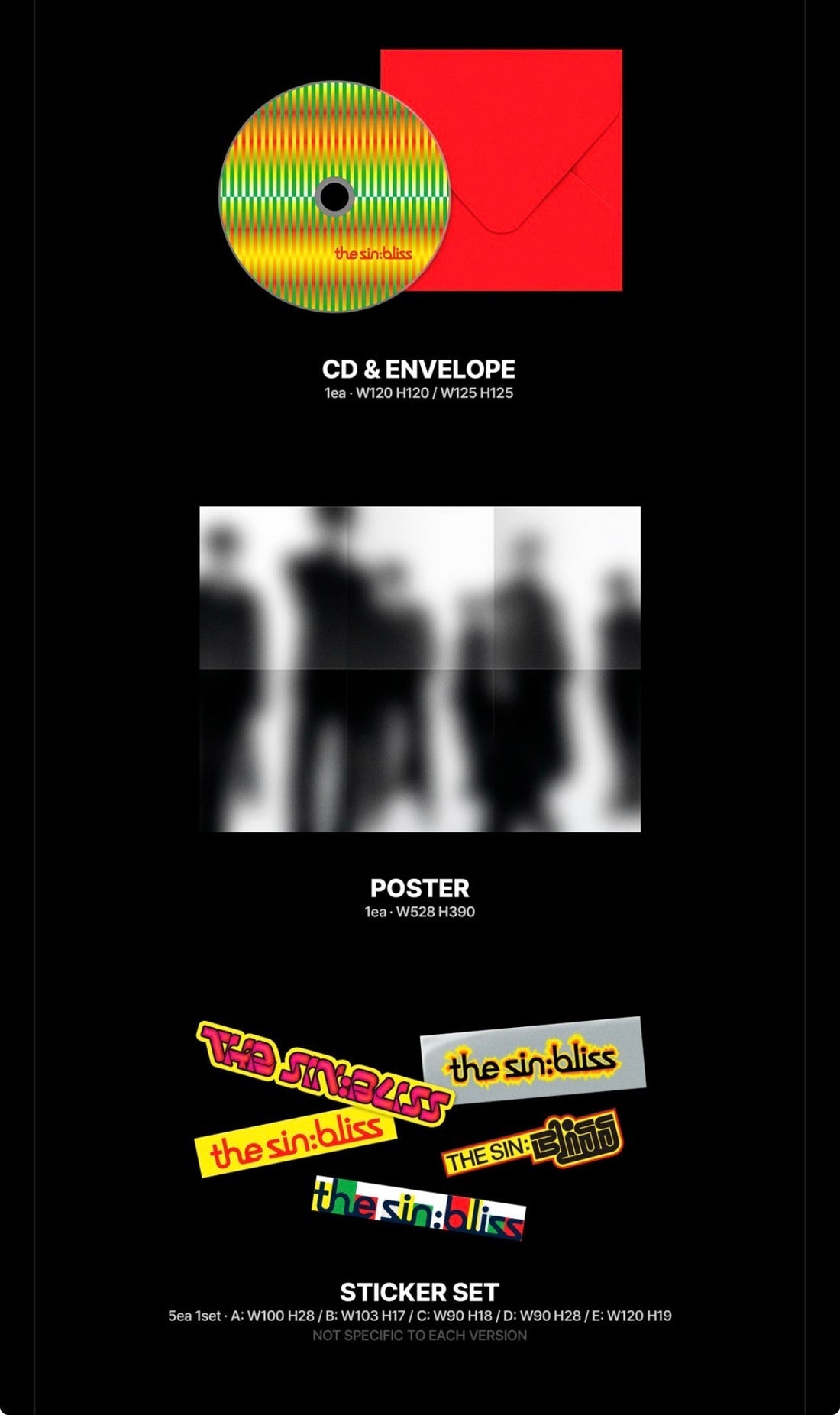 (PRE-ORDER) K-POP ENHYPEN - THE SIN: BLISS (4 VERSIONS) RANDOM