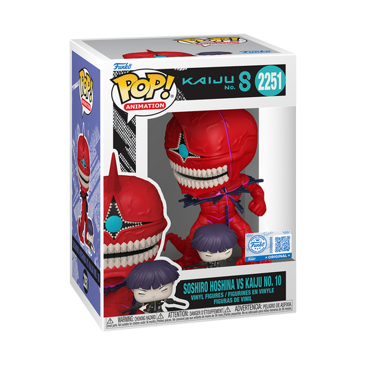 Funko Pop! Kaiju No. 8 - Soshiro Hoshina VS Kaiju No. 10 2251 Funko Special Edition Figure + Pop Protector