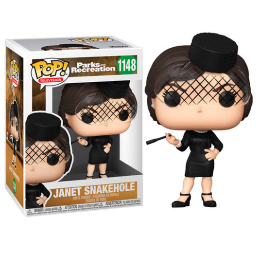 Funko Pop! Parks and Recreation- Janet Snakehole 1148 + Free Protector