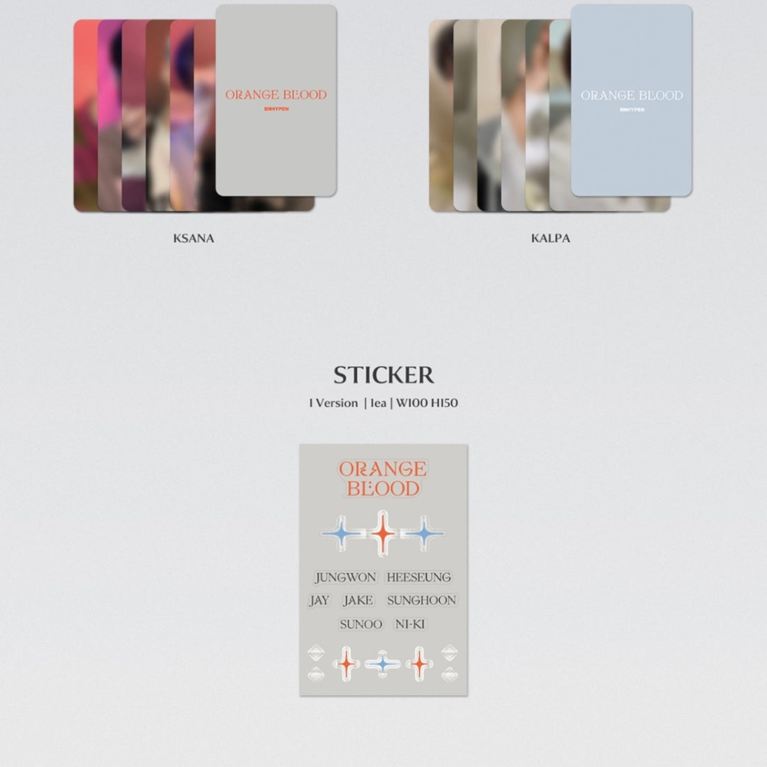 K-pop Enhypen Orange Blood Album Ksana Ver.