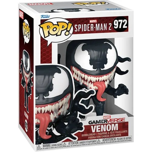 Preorder Spider-Man 2 Game Venom Funko Pop! Vinyl Figure #972 + PoP Protector