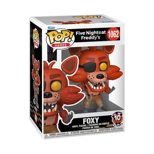 Preorder Five Nights at Freddys 10th Anniversary Foxy Funko Pop! Vinyl Figure #1062 + PoP Protector