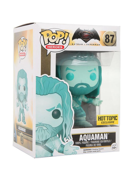 Funko POP! Heroes: Batman V Superman #87 - Aquaman Hot Topic + PROTECTOR!