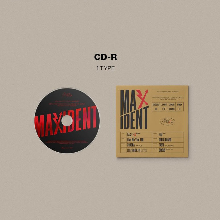 K-POP STRAY KIDS - MAXIDENT (CASE VER.) (8 VERSIONS)