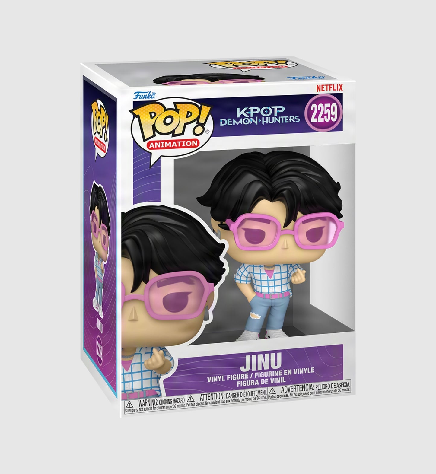 (PRE-ORDER): Funko Pop! Netflix K-pop Demon Hunters - Jinu 2259 Figure + Pop Protector