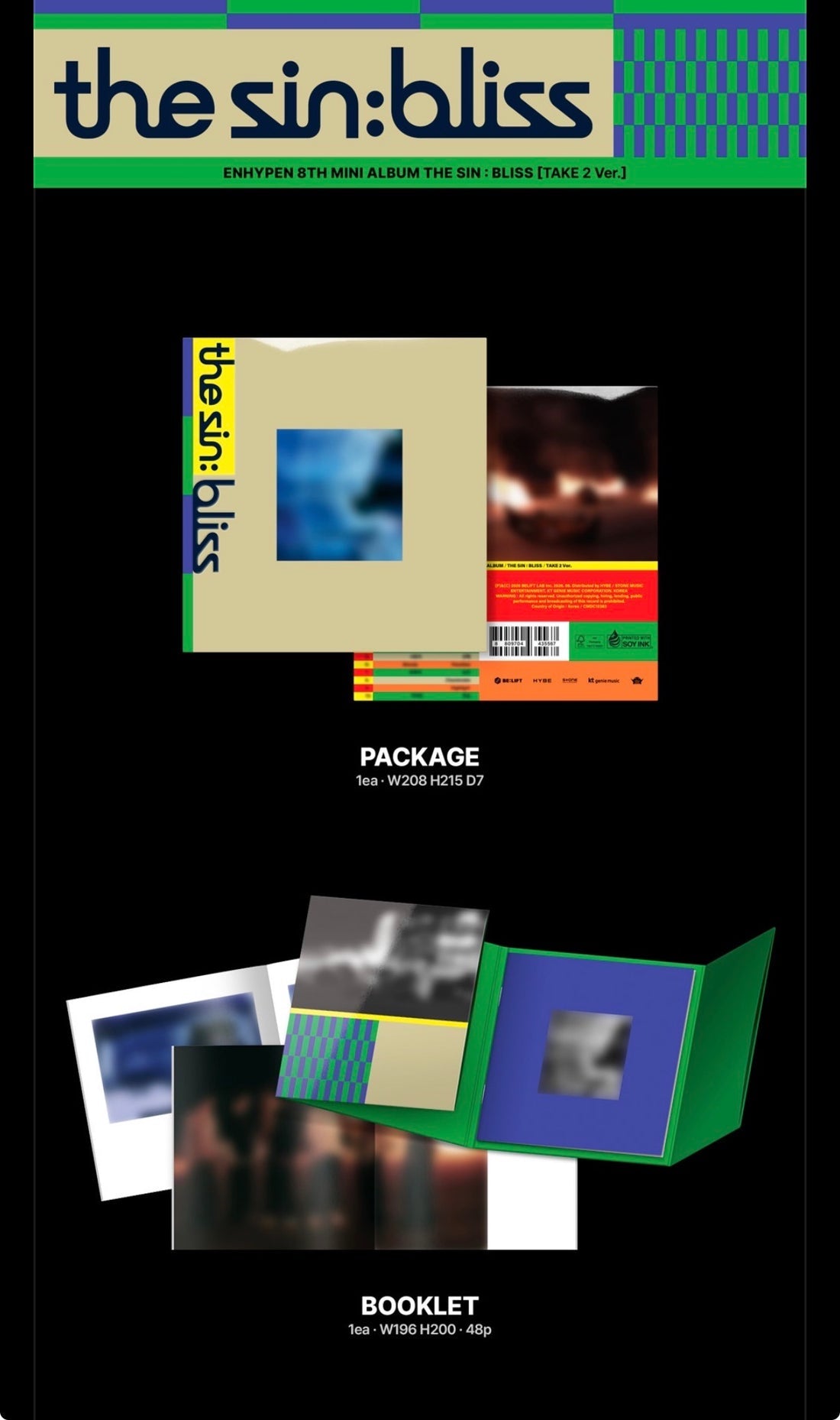 (PRE-ORDER) K-POP ENHYPEN - THE SIN: BLISS (4 VERSIONS) RANDOM