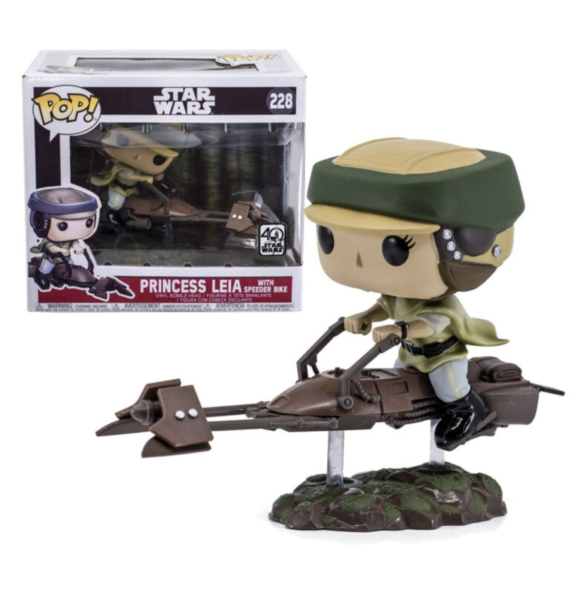 Funko Pop! Star Wars Princess Leia with Speeder Bike 228 (VAULTED)