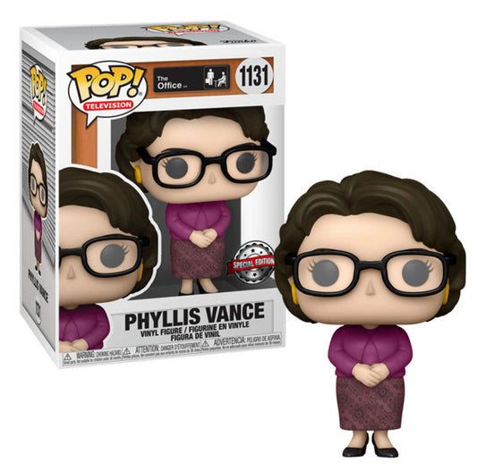 Funko Pop! The Office Phyllis Vance 1131 Special Edition + Free Protector (VAULTED)