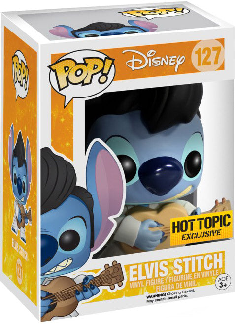 Funko Pop! Disney Lilo & Stitch - Elvis Stitch 127 Hot Topic Exclusive (VAULTED) (slight box ware) + Free Protector