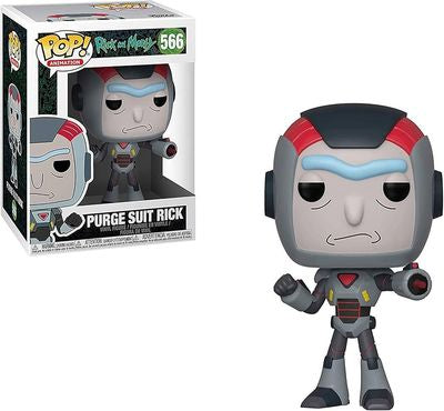 Funko Pop! Rick and Morty : Purge Suit Rick 566 Figure + Pop Protector