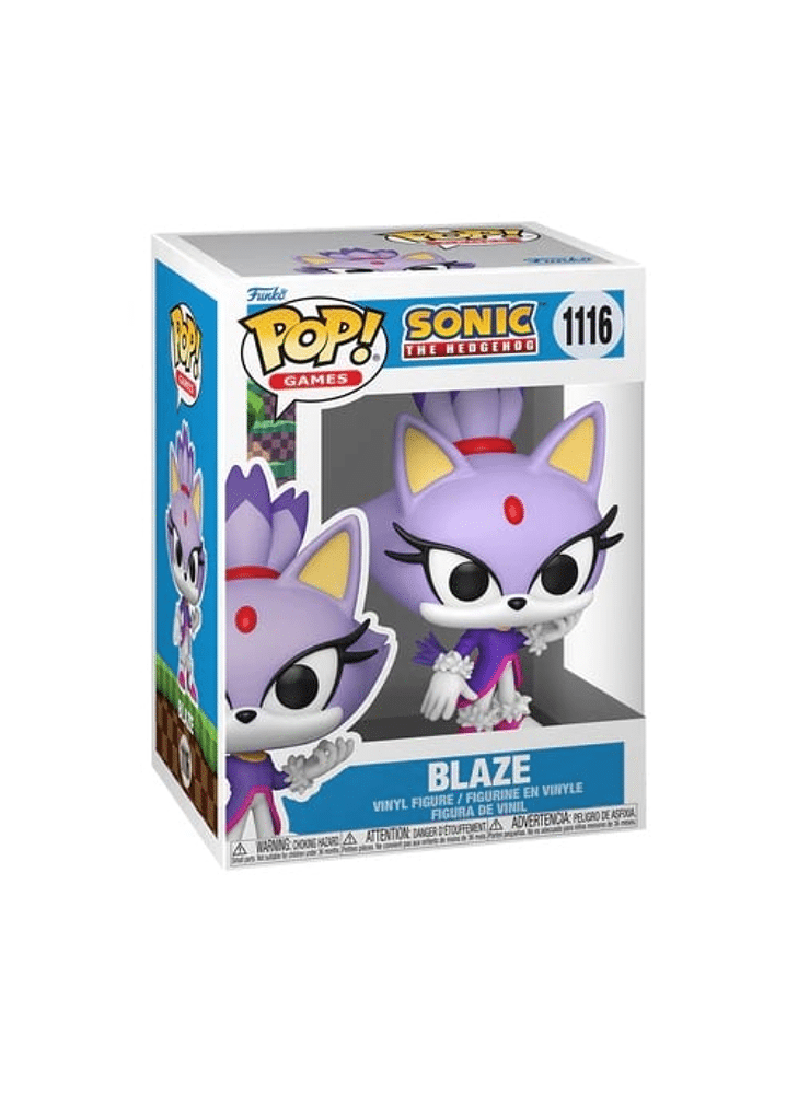 Funko Pop! Sonic The Hedgehog: Blaze 1116 Figure + Pop Protector