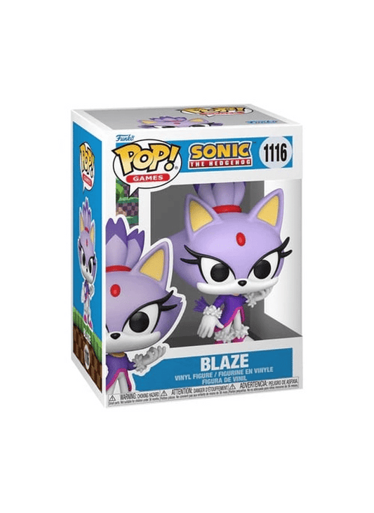 Funko Pop! Sonic The Hedgehog: Blaze 1116 Figure + Pop Protector