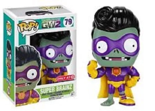 Funko Pop! Plants VS. Zombies GW2 Super Brainz 79 Target Exclusive (VAULTED) + Free Protector