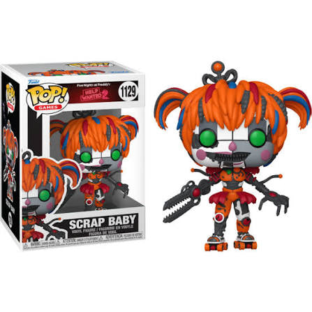Funko Pop! Five Nights at Freddy’s (FNAF) : Help Wanted 2 - Scrap Baby 1129 Figure + Pop Protector