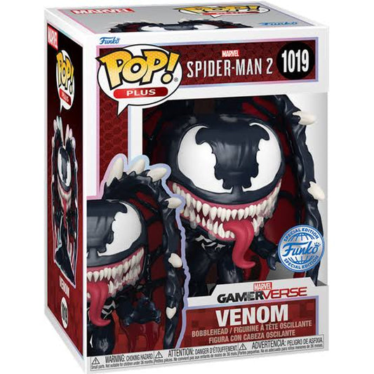 PLUS Funko Pop! Marvel GamerVerse Spider-Man 2  : Venom 1019 Funko Special Edition Exclusive Figure + Pop Protector