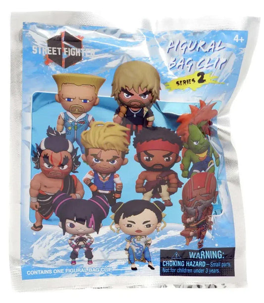 Street Fighter Series 2 Mystery 3D Foam Figural Bag Clip (One Variation Chosen at Random)