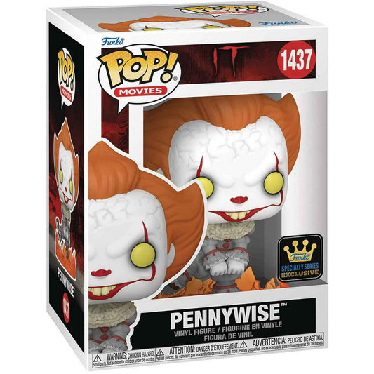 Funko Pop! IT Pennywise 1437 Funko Specialty Series Exclusive + Free Protector