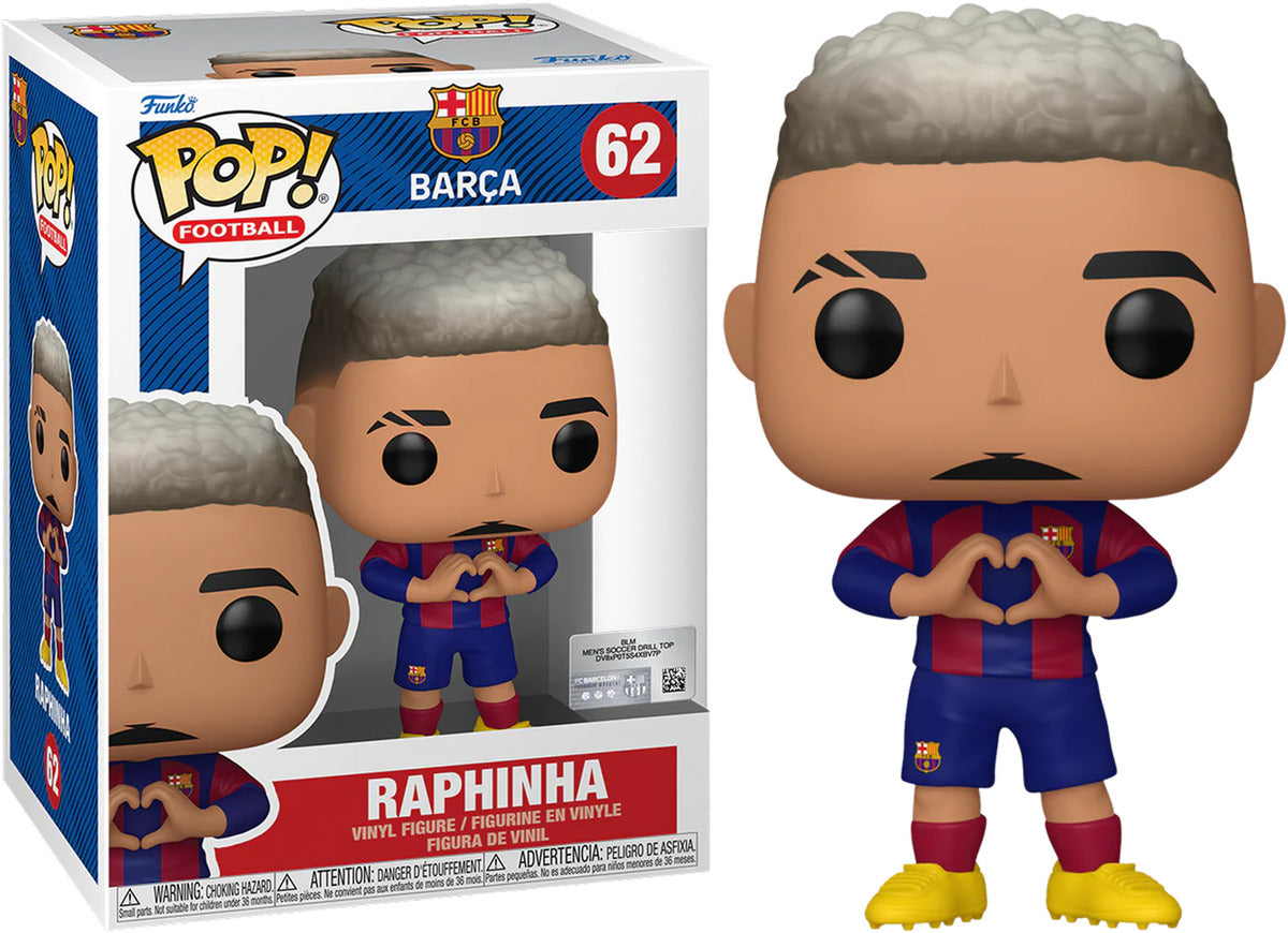 Funko Pop! Football FCB Barcelona Raphinha 62 + Free Protector