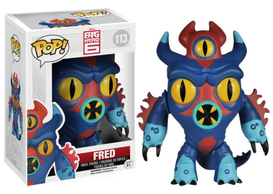 Funko Pop! Disney Big Hero 6 - Fred 113 (VAULTED) + Free Protector
