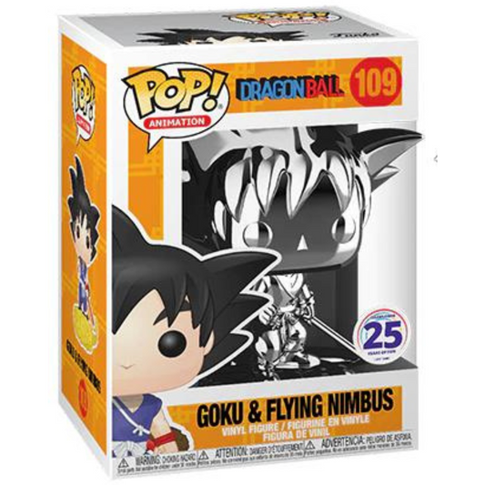 Funko Pop! Dragon Ball Goku & Flying Nimbus 109 Celebrating 25 Years of Fun Funimation + Free Protector