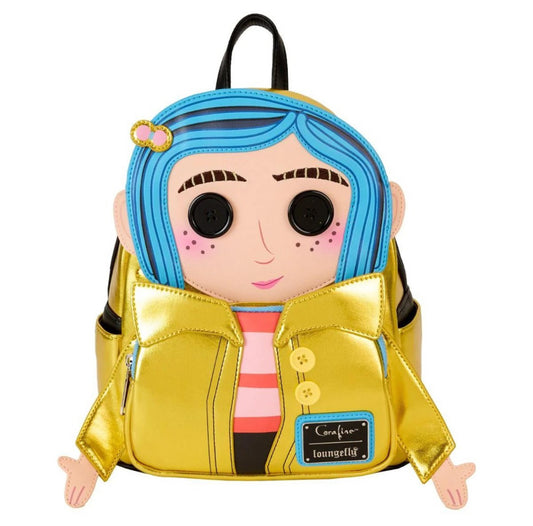 Coraline 15th Anniversary Laila Doll Metallic Loungefly Coraline Doll Cosplay Backpack