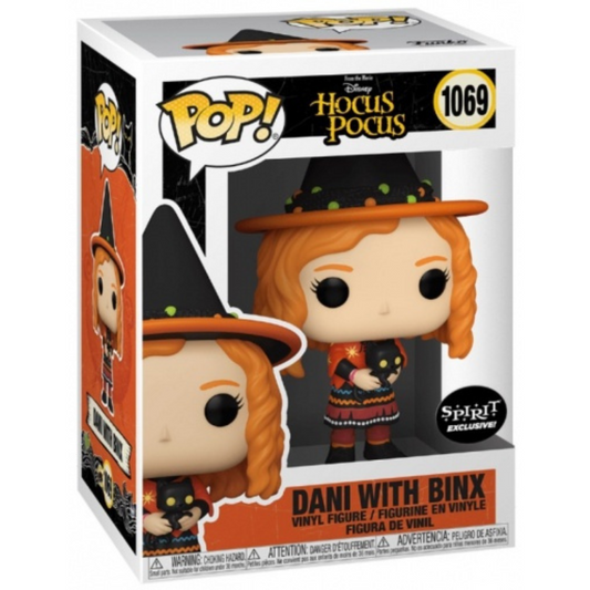 Funko Pop! From the Movie Disney Hocus Pocus Dani with Binx 1069 Spirit Exclusive + Free Protector