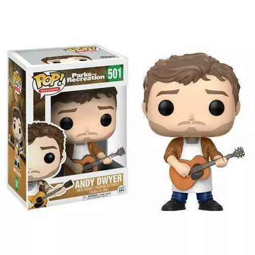 Funko Pop! Parks and Recreation Andy Dwyer 501 + Free Protector (VAULTED)