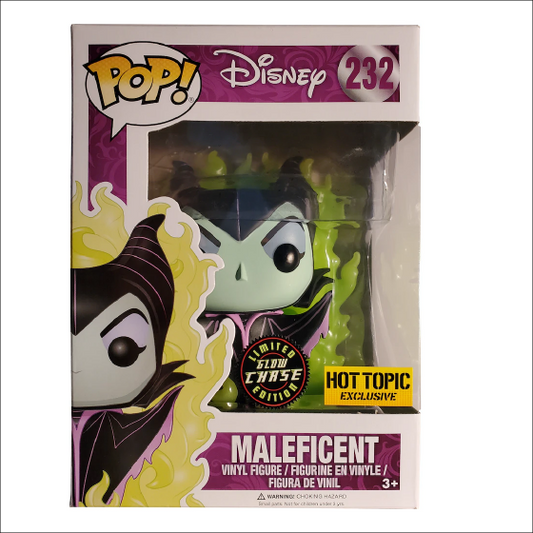 Funko Pop! Disney Maleficent 232 CHASE Hot Topic Exclusive + Free Protector