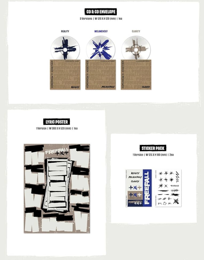 K-pop Tomorrow X Together (TXT) - The Name Chapter : Freefall - MELANCHOLY Ver. Album