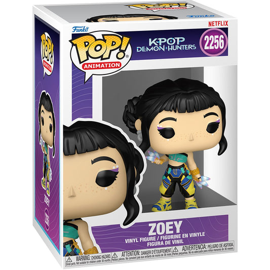 (PREORDER) Funko Pop! Netflix K-pop Demon Hunters - Zoey 2256 Figure + Pop Protector