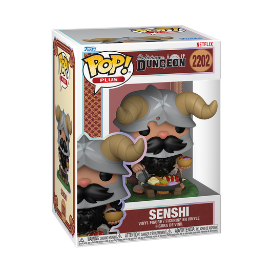 Funko Pop! Delicious In Dungeon - Senshi 2202 PLUS Figure + Pop Protector
