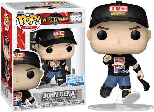 Funko Pop! WWE Wrestlemania - John Cena 186 Funko Special Edition Figure + Pop Protector