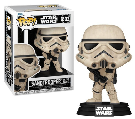 Funko Pop! Star Wars - Sandtrooper 803 (Deleted Scenes) Figure + Pop Protector